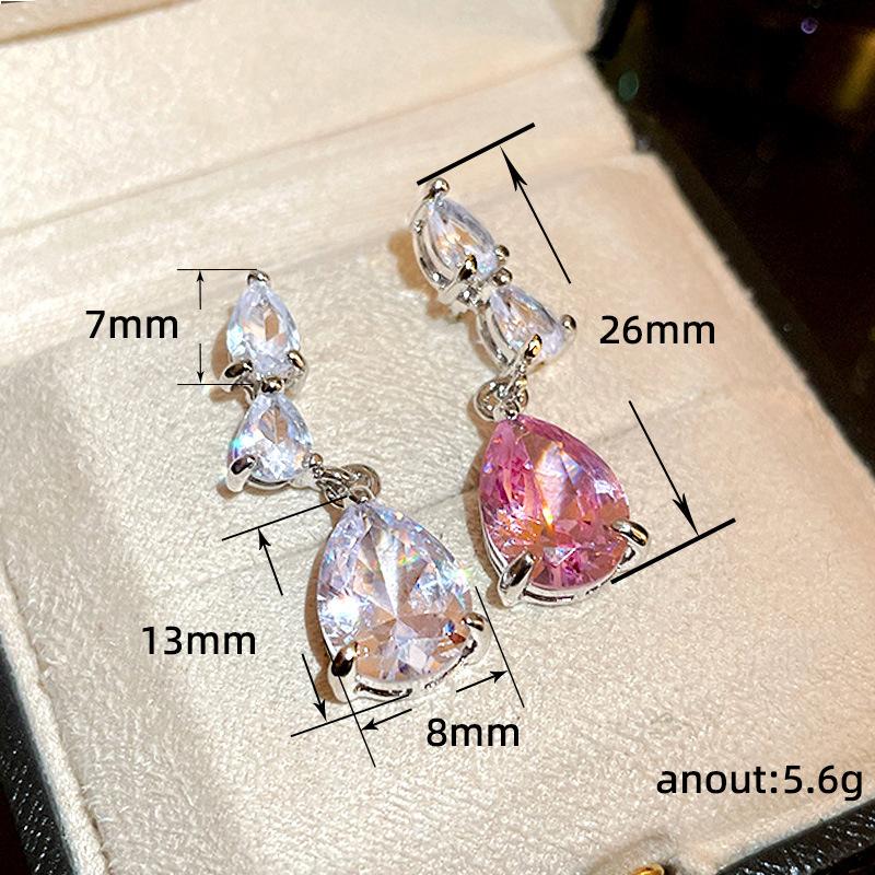 Lindon Fashion Copper Alloy Zircon Jewellery Drop Earrings For Women Wedding Party Gifts