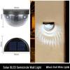 Solar Semicircular Outdoor Step & Wall Lights for Courtyard and Balcony Decor