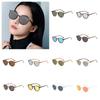 PC Full Frame Sunglasses Leopard Print Anti-UV Glasses Party Retro HD Sunglasses  Gift