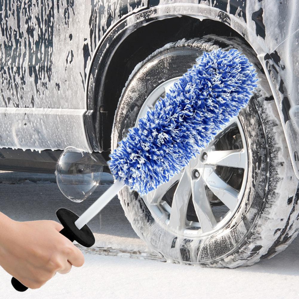 Car Wheel Hub Cleaner Microfiber Auto Wheels Detailing Brush Handheld Tire Rim Cleaner for Car Cleaning for Auto Vehicle Washing