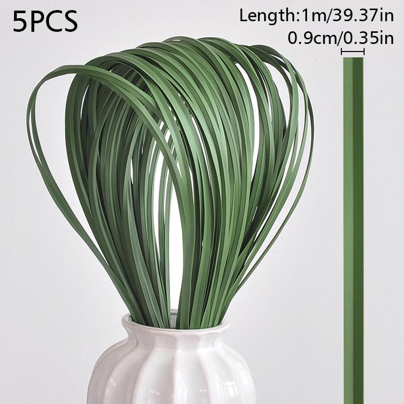 

5 шт. Искусственное растение Пейзаж Прочные Имитированные Листья Травы Минималистичный Художественный Цветочный Дизайн Искусство Цветка Несколько Размеров 0.9cm