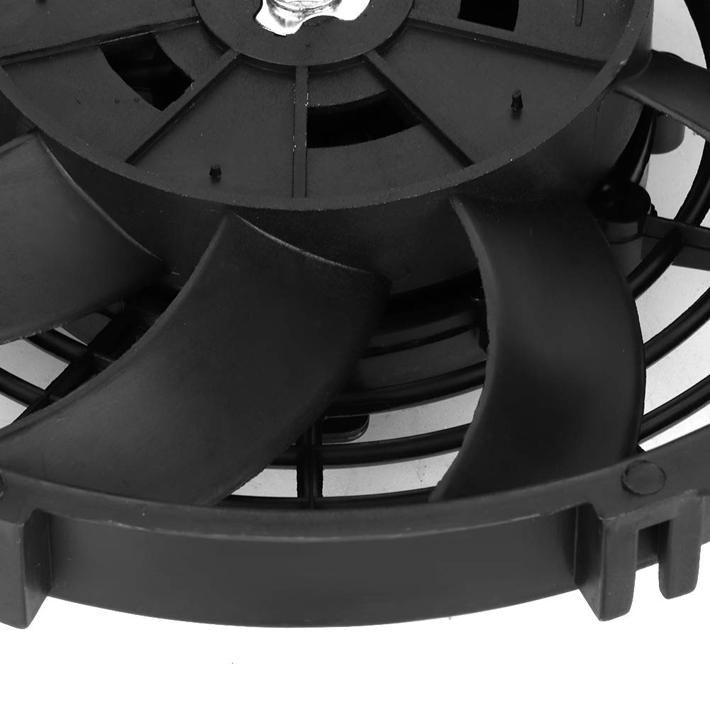 Univerzální 24V chladicí ventilátor do auta se zakřivenými lopatkami pro klimatizaci a elektrický chladicí ventilátor kondenzátoru 9palcový Kondenzátor, Ventilátor,