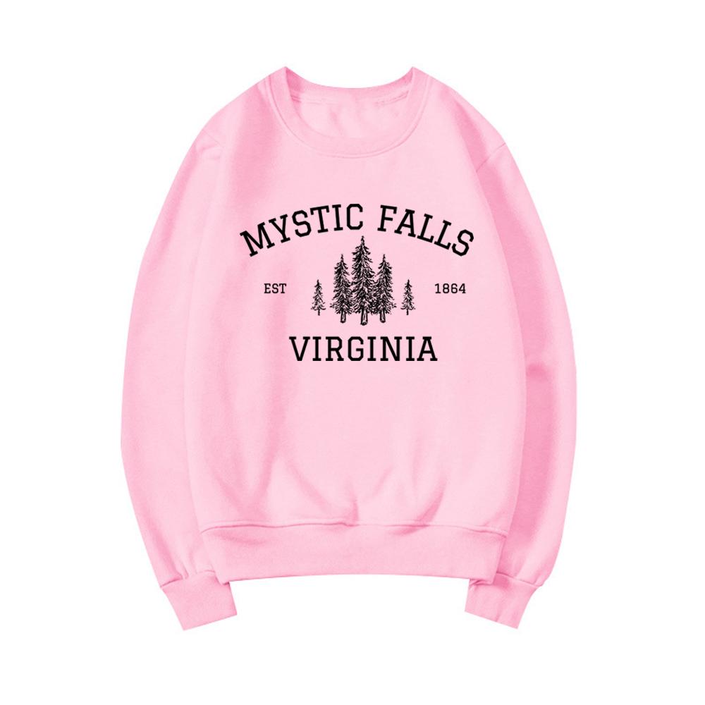 Mikina Mystic Falls Virginia Vampire Fan Svetr Salvatore Brothers Mikina Unisex Mikiny s dlouhým rukávem Volnočasové svetry