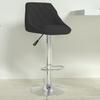 Vidaxl Bar Stool, Black, Upholstered In Velvet