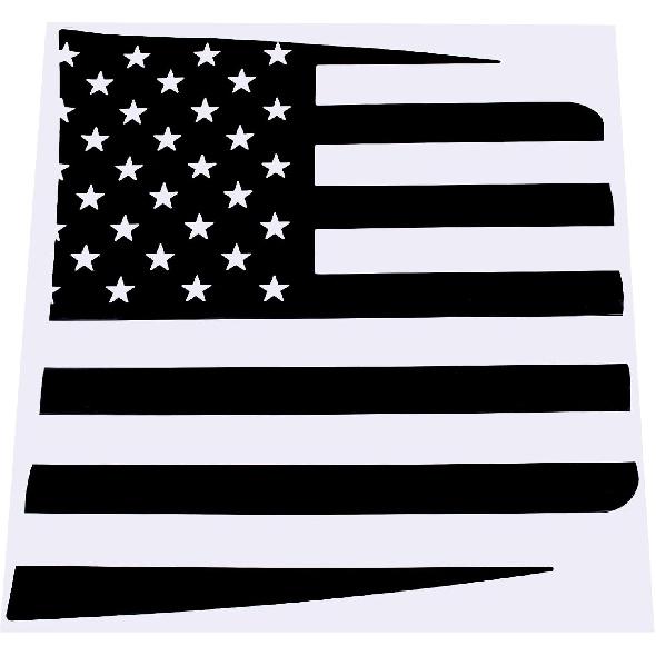 Aunginsy Front Hood Panel Decal Sticker Compatible with Toyota Tundra 2007-2013 Car Front Hood Engine Panel Precut Vinyl Decal American Flag Graphic