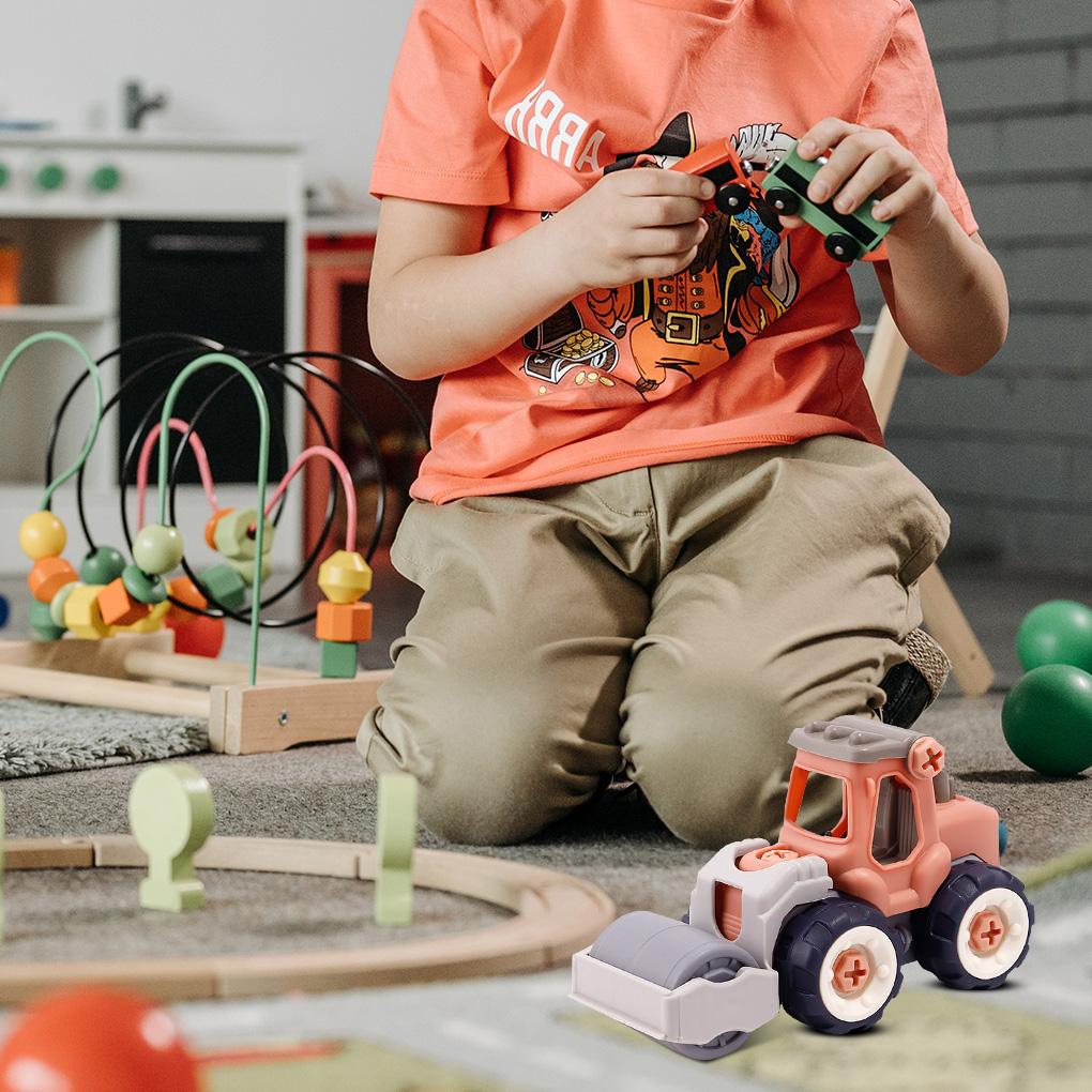 Simulation Kids Engineering Construction Vehicles Farm Toy Truck Model Small Kindergarten Learning Play Boys Gift Indoor