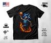 Basketball Skeleton Lightning T-Shirt Black Unisex S-2XL