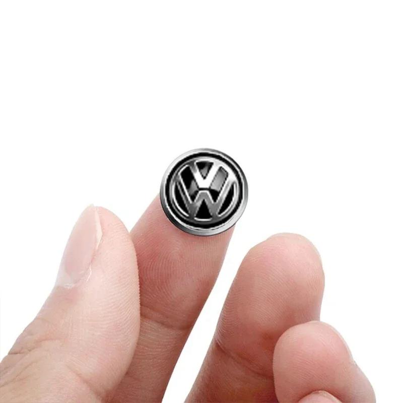 5/10Pcs 14mm Car Key Emblem Stickers Auto Control Key Logo Decals For Volkswagen VW Golf Tiguan Jetta Transporter Passat T5 Polo