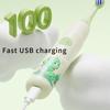 Children Sonic Electric Toothbrush for Kids Rechargeable Smart Timer 4 Modes Tooth Brush Cartoon Pattern With Replacement Heads