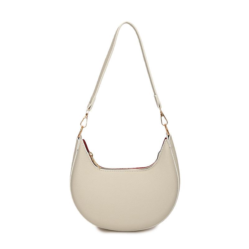 Moon Shaped Baseball Bag High-end Scratch-resistant Single Shoulder Bag for Women Shopping Gathering Weekend Trip