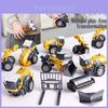 Classic Simulation Alloy Engineering Car Model Toy Set For Kids With Excavator