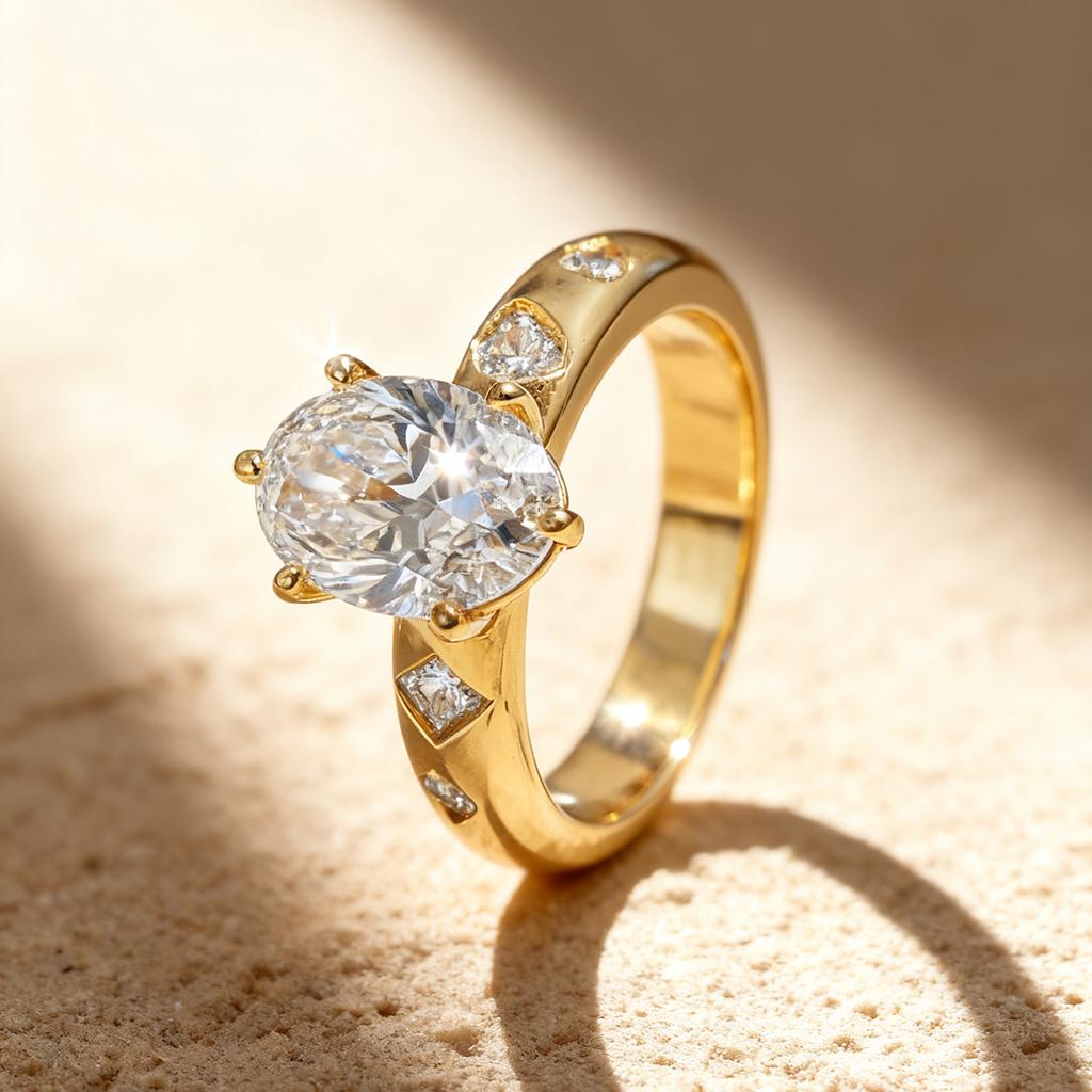 925 Sterling Silver Fashion Personality Oval Zircon Ring For Women Engagement Wedding High Quality Luxury Fine Jewelry