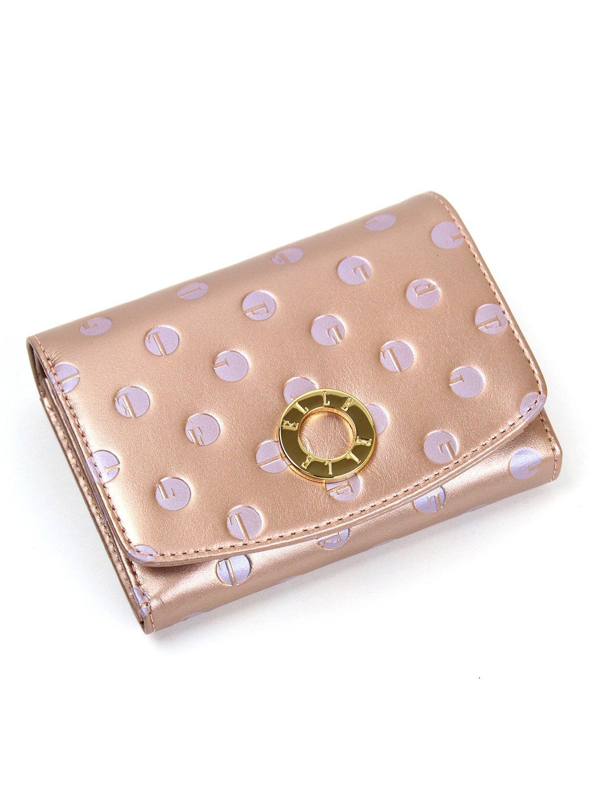 

ELLE Mirage wallet metallic leather x embossed 5437801 (Elle) 2-fold (pink (32)) [wear & shoes]