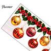Binnen Buiten Feestelijke Stickers Kerst Hangende Bal Hulst Statische Raamstickers, Waterdichte PVC Decoratieve Stickers voor Herbruikbaar Huis Winkel