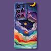 Applicable To Samsung S26ultra Mobile Phone Case Oil Painting Train S25/24plus Summer S23 Silicone All-inclusive S22 Sets