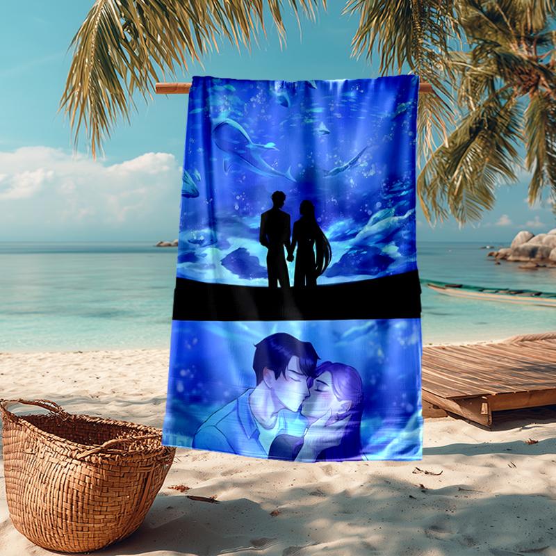 KPOP Hunter Fashion Beach Towel: Ideal for Summer Adventures Soft, absorbent and quick drying suitable for swimming and bathing