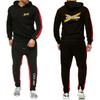 Costum Casual cu Glugă și Pantaloni Jogger CAN-AM BRP cu Imprimeu Logo Primăvară Toamnă Bărbați Culoare Solidă Seturi Sport Fashion