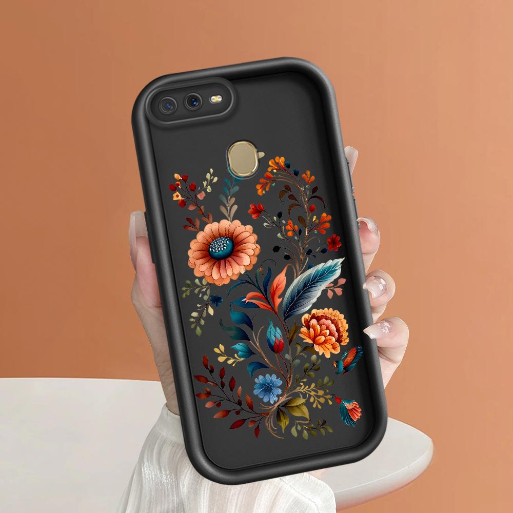 Soft Silicone Square Ladders Cartoon Pattern Full Cover Camera Protection Shockproof Case for OPPO Reno Realme OnePlus