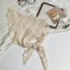 Triangle scarf scarf women's new lace lace solid color silk scarf high-end decorative neck protection small scarf multi-purpose headscarf