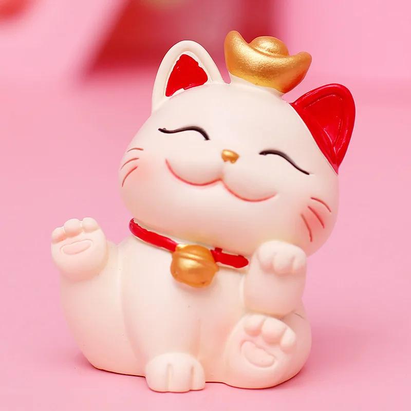 Prodej Kreativní Dárek Nový Zhaocai Šťastná Kočka Dekorace do Auta Malá Dekorace Ozdoba na Dort Dekorace Středové Konzole Auto