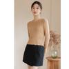 Unique chic crew neck knitted bottoming shirt women's inner sweater winter new top trendy