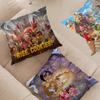 Anime Cookie Run K-Kingdom Cushion Cover Car Throw Pillow Case For Sofa Car Christmas Gift 40x40cm 45x45cm