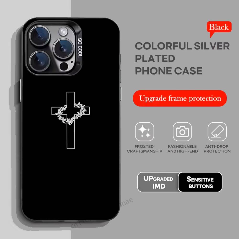 Bible Jesus Christian Cross Phone Case for iPhone 15 16 Pro Max  Air SE 11 13 Pro 14 Plus 12 11Pro 15Pro Max 16e Cover