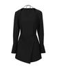Seutimillon Bustier Detail Two-Piece Style Dress_Black