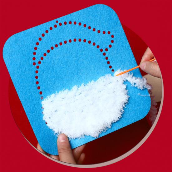 DIY Christmas Embroidery Kit for Beginners Cute Santa/Stocking/Gingerbread Sewing Projects Xmas