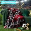 Custom Name Blanket Atlanta Logo Blanket Bedding Blanket for Travel, Camping, Living Rooms, Offices, Sofas, Fan Christmas gift