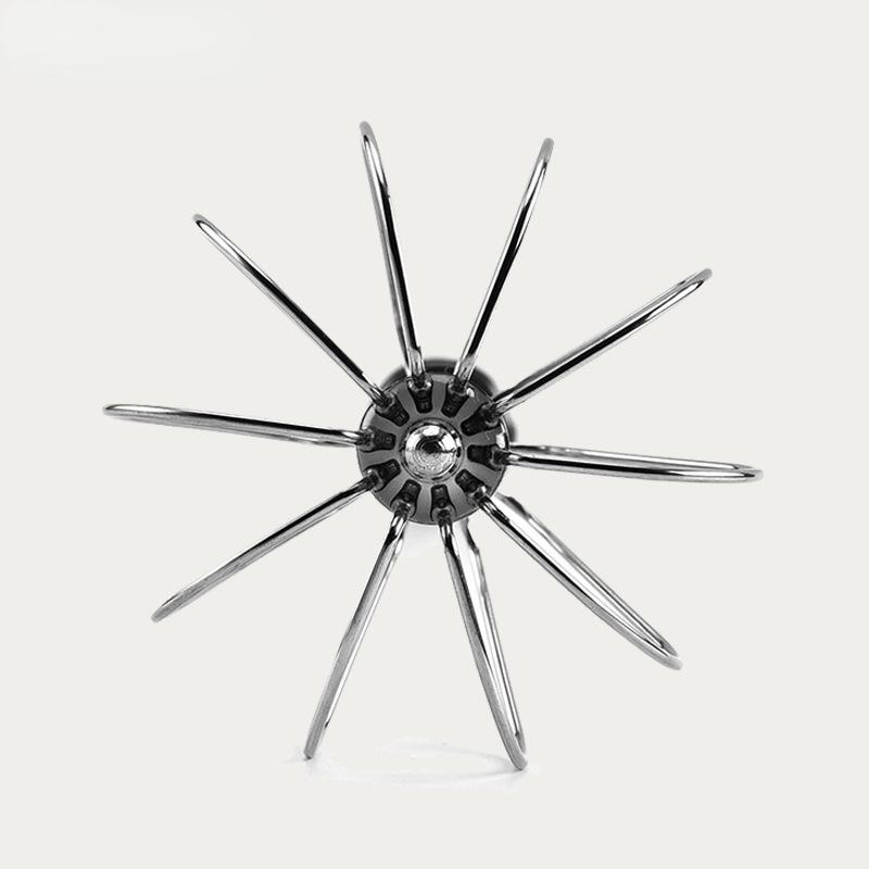 Halbautomatischer Handdruck-Schneebesen, Küchenzubehör aus Edelstahl, Drehende Selbst-Sahne-Utensilien, Manueller Mixer