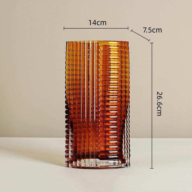 Transparent Glass Vase Geometric Triangular Flat Shape Flower Vase Hydroponics Terrarium Flowerpot Vases Pots Home Decoration