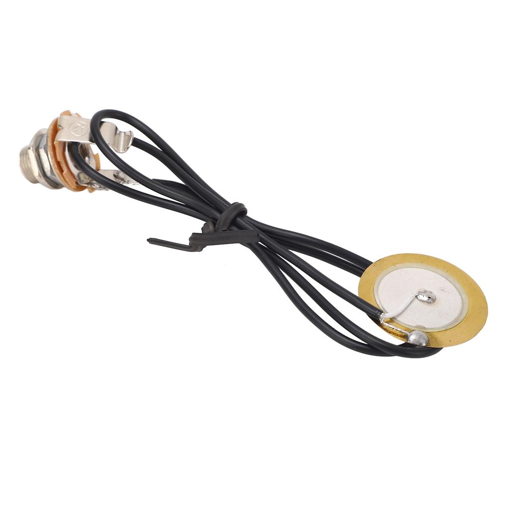 Guitar Pickup Piezo Transducer Acoustic Jack Pre Wired Amplifier Professional Instrument Accessories