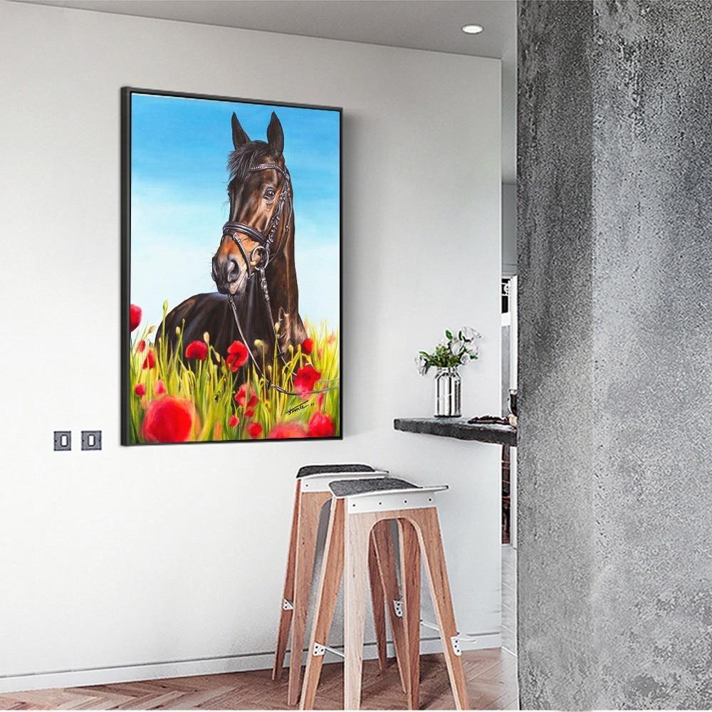 5D Diamond Painting Animal Horse Full Round Embroidery Sale Picture Rhinestone Diamond