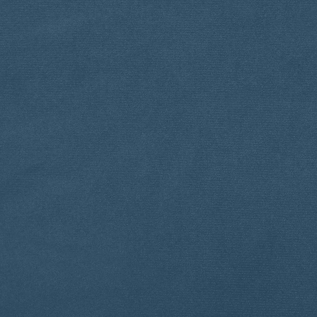 Pocket Spring Mattress Medium Firmness Dark Blue 140 x 210 x 20 cm Velvet