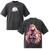 Washed Vintage Anime Darling In The Franxx Zero Two Graphic T Shirt Men Women 90s Manga Casual Y2K Gothic Cotton Oversized T-shirts