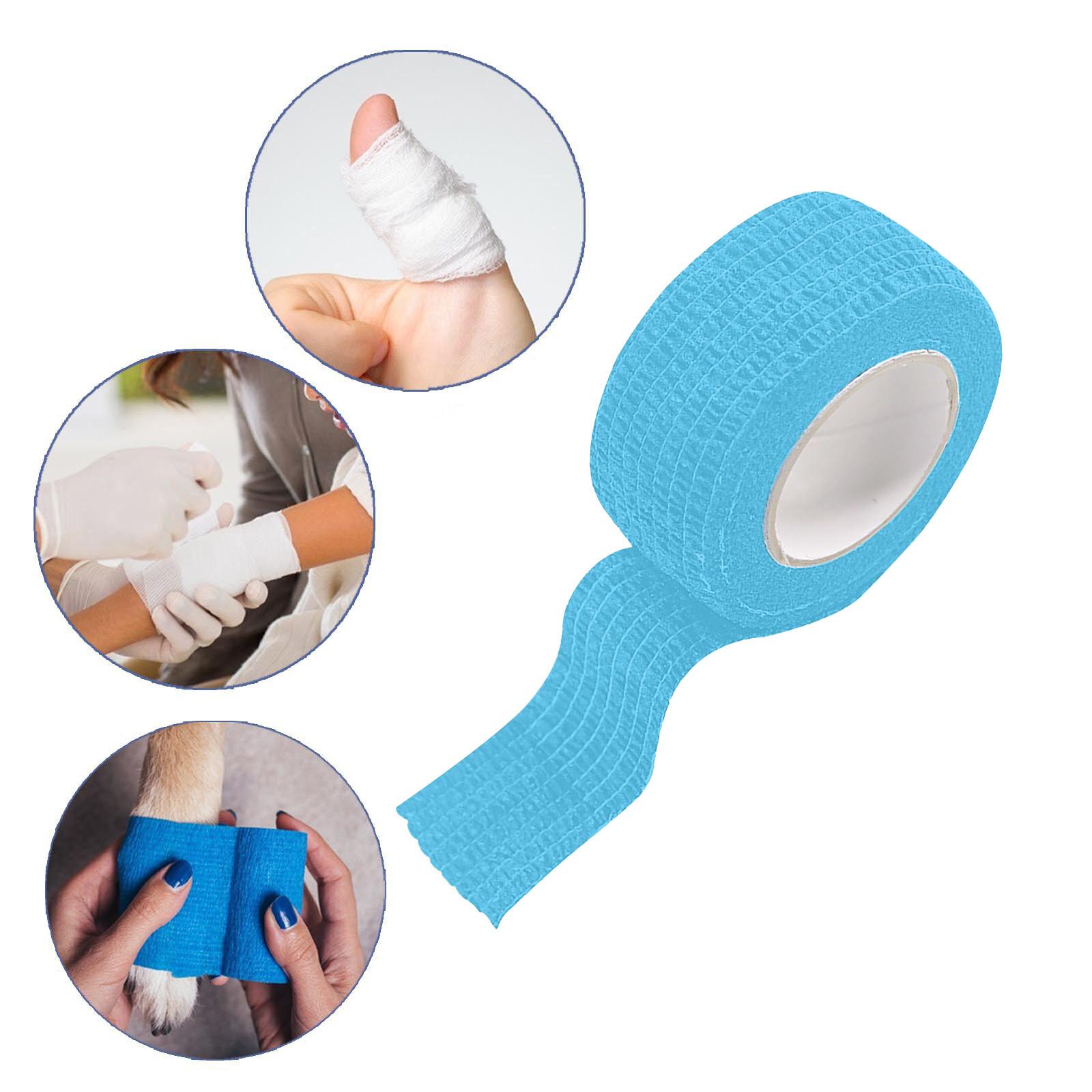 

Эластичные бинты Самоклеящаяся повязка Нетканая спортивная повязка 2,5 см х 4,5 м One Size