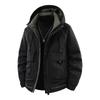 Men's Trendy Windproof Hooded Winter Jacket, Thickened Warm Graphene with White Duck Down.