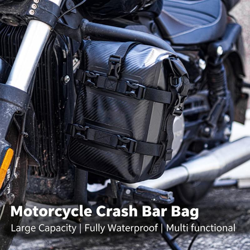 Water Resistant Motorcycle Saddlebag Featuring 20L Capacity And Easy Installation For Long Trips
