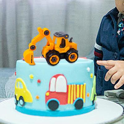 Cake Decoration Construction Toy Vehicle Model for Easter