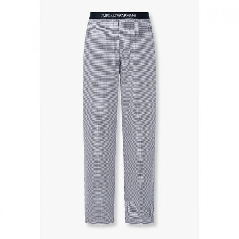 Emporio Armani Мужские эластичные домашние брюки с рисунком 0815332012 M(100)