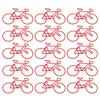 15Pcs Bike Shape Paper Clips Assorted Color Metal Paperclips File Paper Clamp Metal Bookmarks Clip for Office School