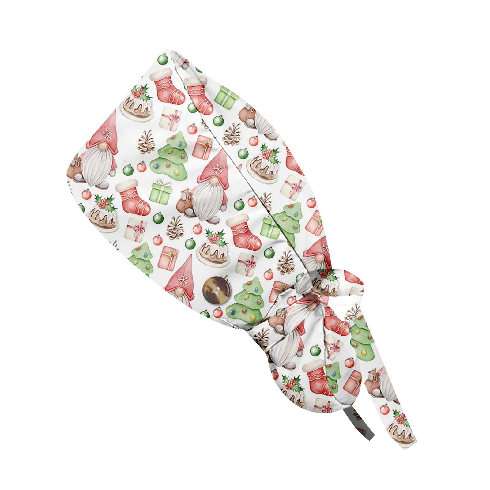 

Модная рождественская рабочая кепка с принтом, повседневная женская кепка с хвостиком, кепка с повязкой, кепка Baotou One Size розовый