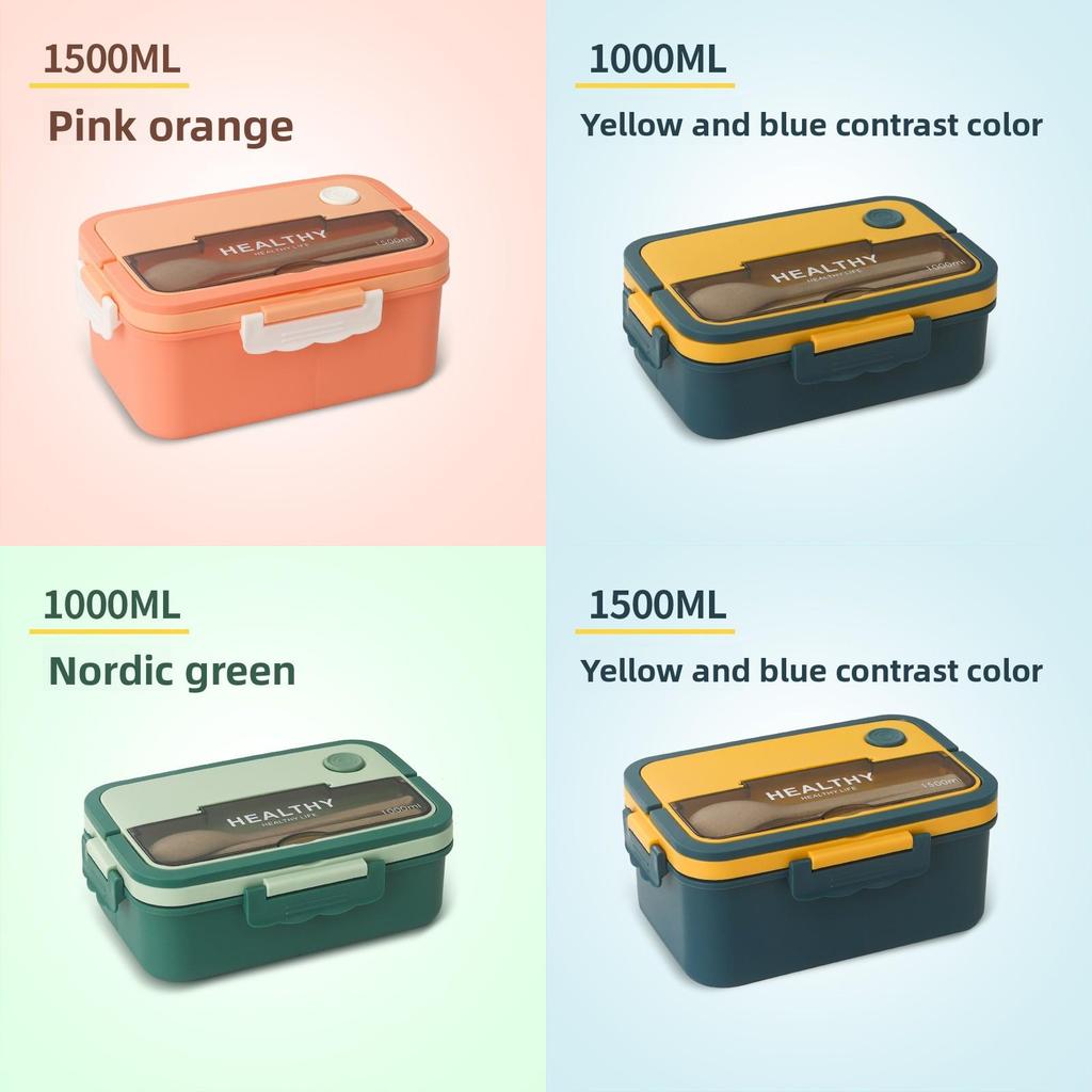 Modern Minimalist Plastic Lunch Box With Microwave Heating For Adults And Kids