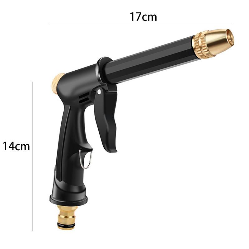 High Pressure Water Gun Nozzle - Car Washing Garden Hose Sprinkler With Foam Jug Quick Connector Faucet Joint