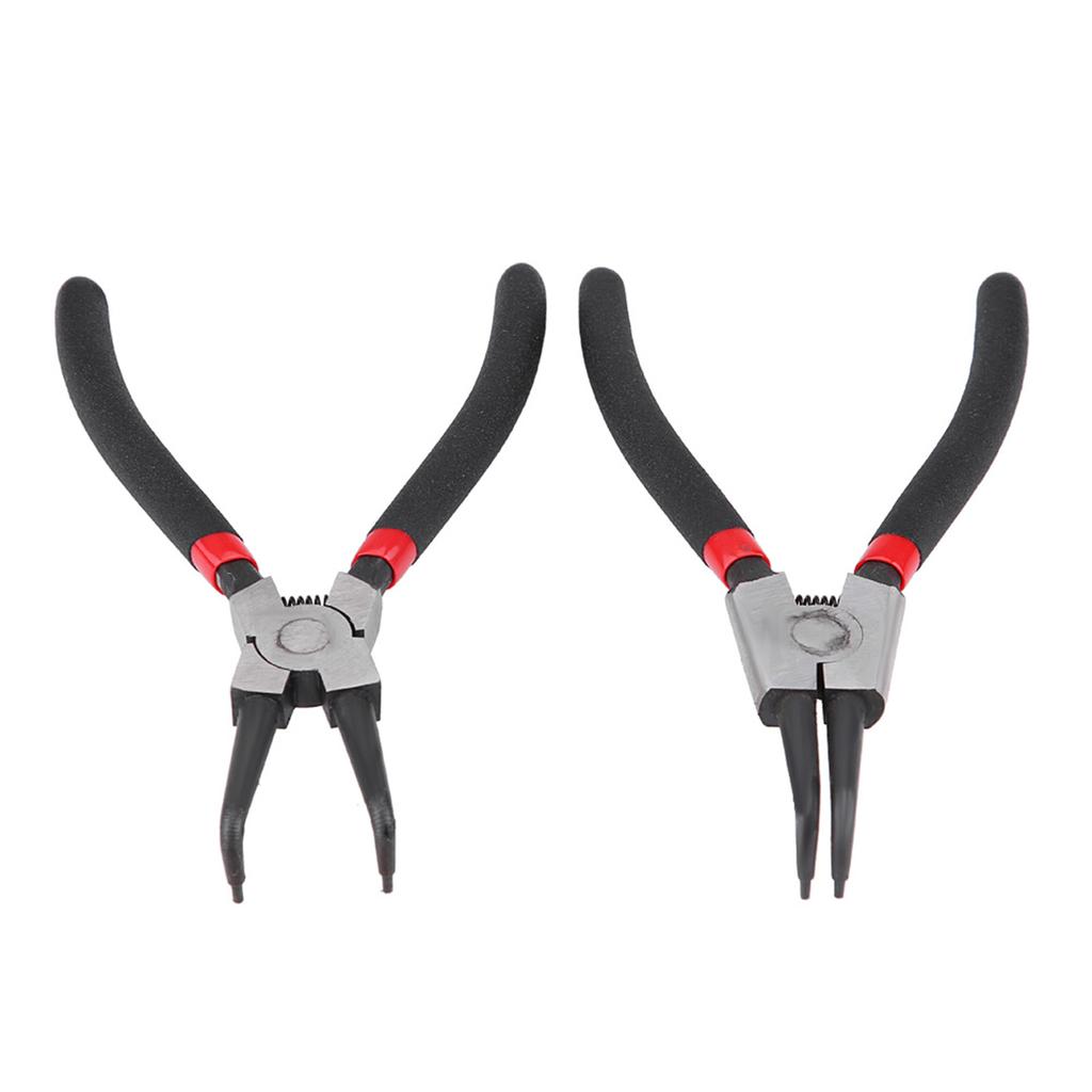 4pcs 7\ Circlip Pulling Set - InternalCelsiusExternal Snap Pliers with Straight and Curved