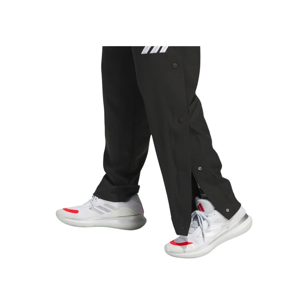 adidas Striped Pattern Relaxed Pants Men Bottoms Black JN1118