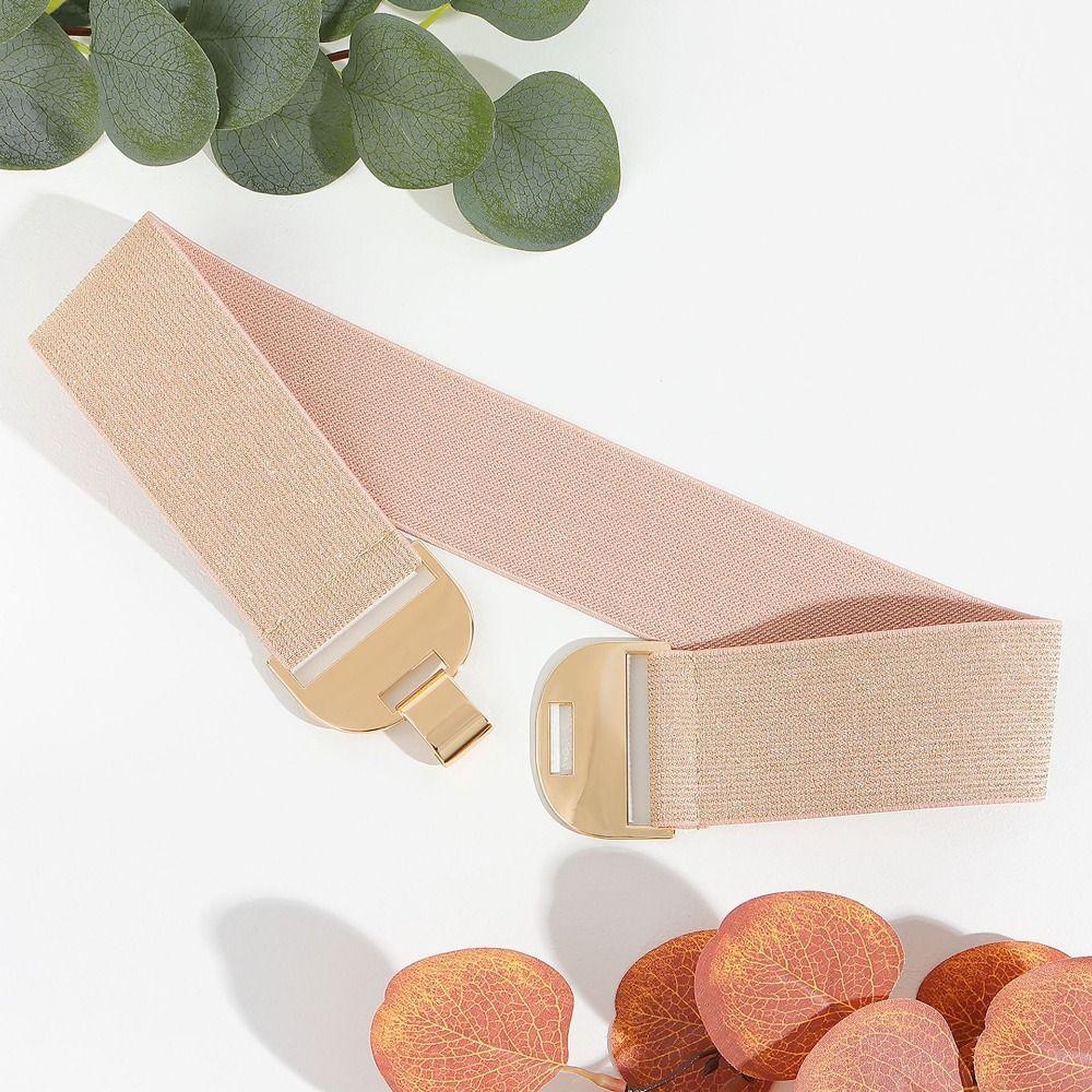 Luxury Design Elastic Waistbands Trendy Brand Stretch Cummerbunds Versatile Bohemian Woven Belts