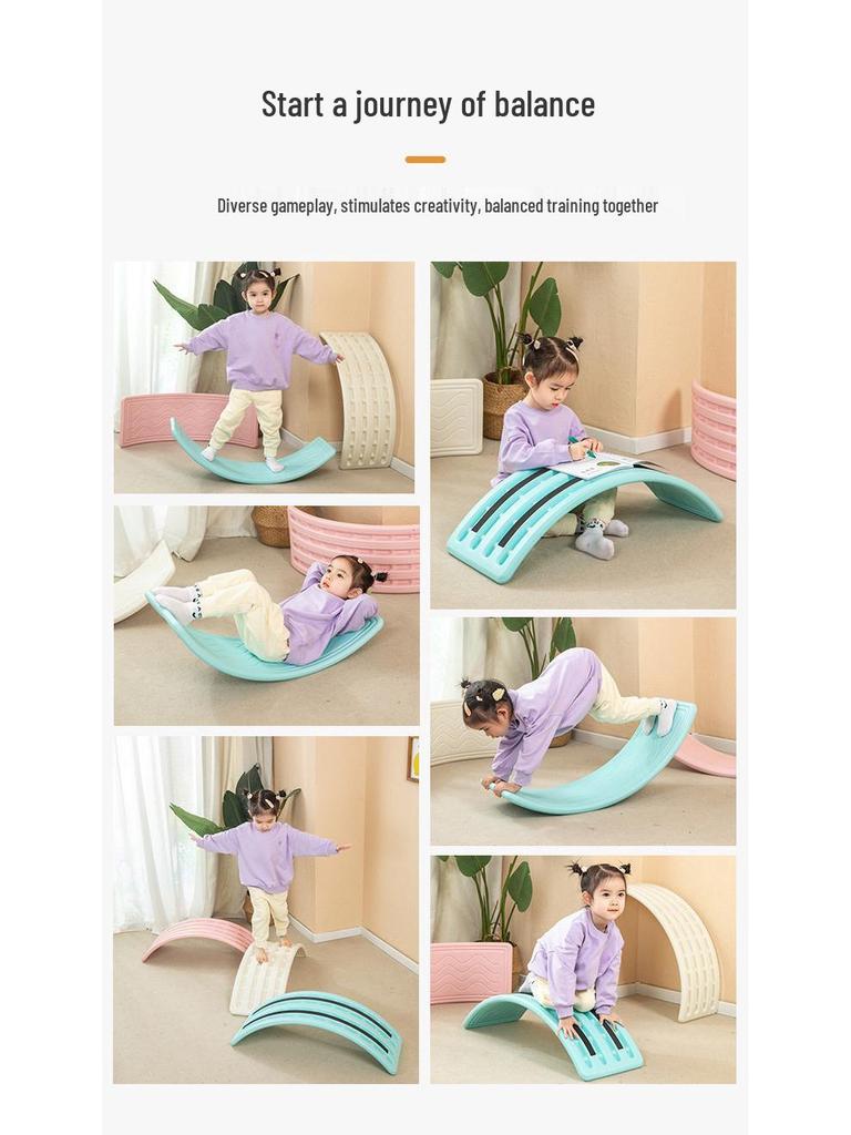 Children's Indoor Balance Board - Sensory Training Equipment & Focus Toy