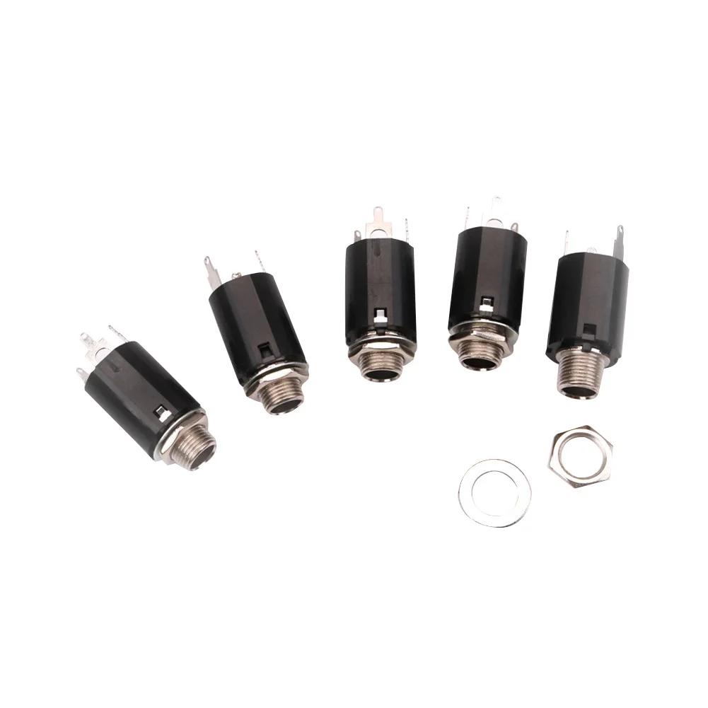 5-10 Pezzi Presa Jack Stereo Femmina Output EQ Chitarra Acustica Elettrica Spina Jack 6.35mm Presa Output Stereo Accessori per Chitarra